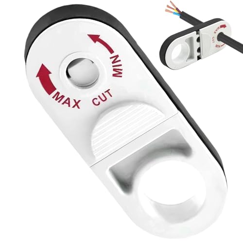 SiumPklay Professional CAT5/CAT6 Cable Stripper Tool - Adjustable Wire Stripper for Electricians, Network Cable Untwist Tool for UTP/STP Cables (0.3-1.28cm Diameter)