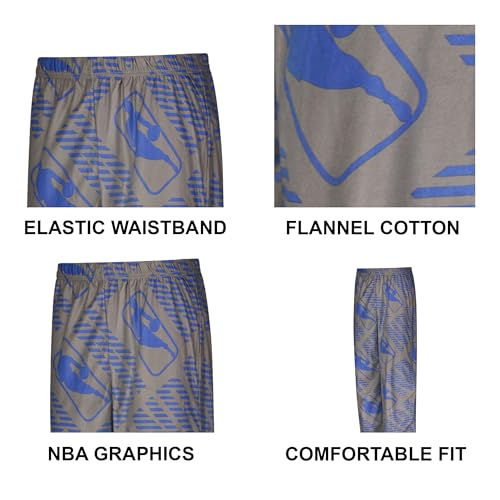 Ultra Game Adult Unisex NBA Official All-Over Bold Print Pajama Pants4