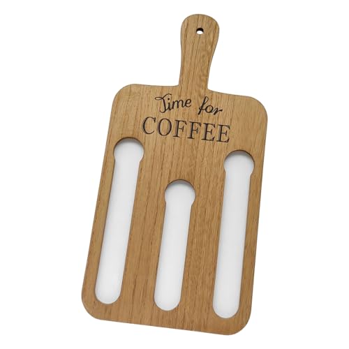 Soporte para cápsulas de café - Estante de soporte para cápsulas de café de 14 pods de pared vintage | Organizador de cafetería para despensa, hotel, cafetería, hogar, apartamento, dormitorio