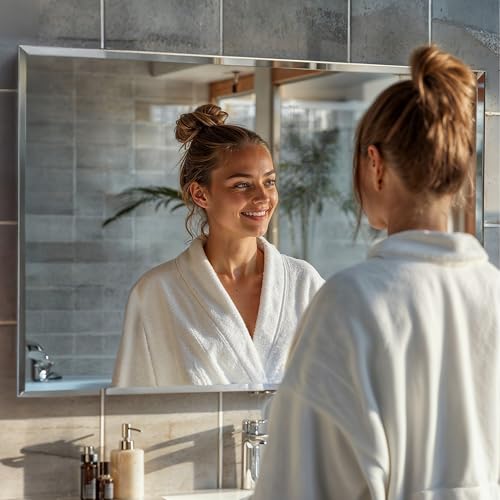 bijon Badezimmer-Spiegel ohne Rahmen mit Facette, Bad-Spiegel mit...