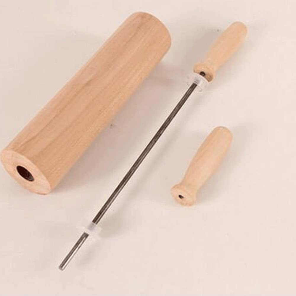 Rodillo para Hornear Perno Peal De Madera con Asas De Carro De Bolas Utensilios para Hornear Herramientas De Postre Herramienta para Pasteles (Tamaño : M) (M)