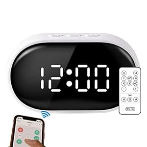 Ocobetom Sveglia Luce Notturna,Sveglia a LED Intelligente con Telecomando per Cellulare | Orologio con Luce Sveglia per Bambini per corridoio, Bagno, Bagno e Camera da Letto