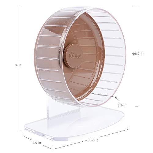 Niteangel Super-Silent Hamster Exercise Wheels: - Quiet Spinner Hamster Running Wheels with Adjustable Stand for… - Image 7