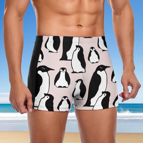 Pingouin mignon maillot de bain homme boxer extensible séchage rapide - 4