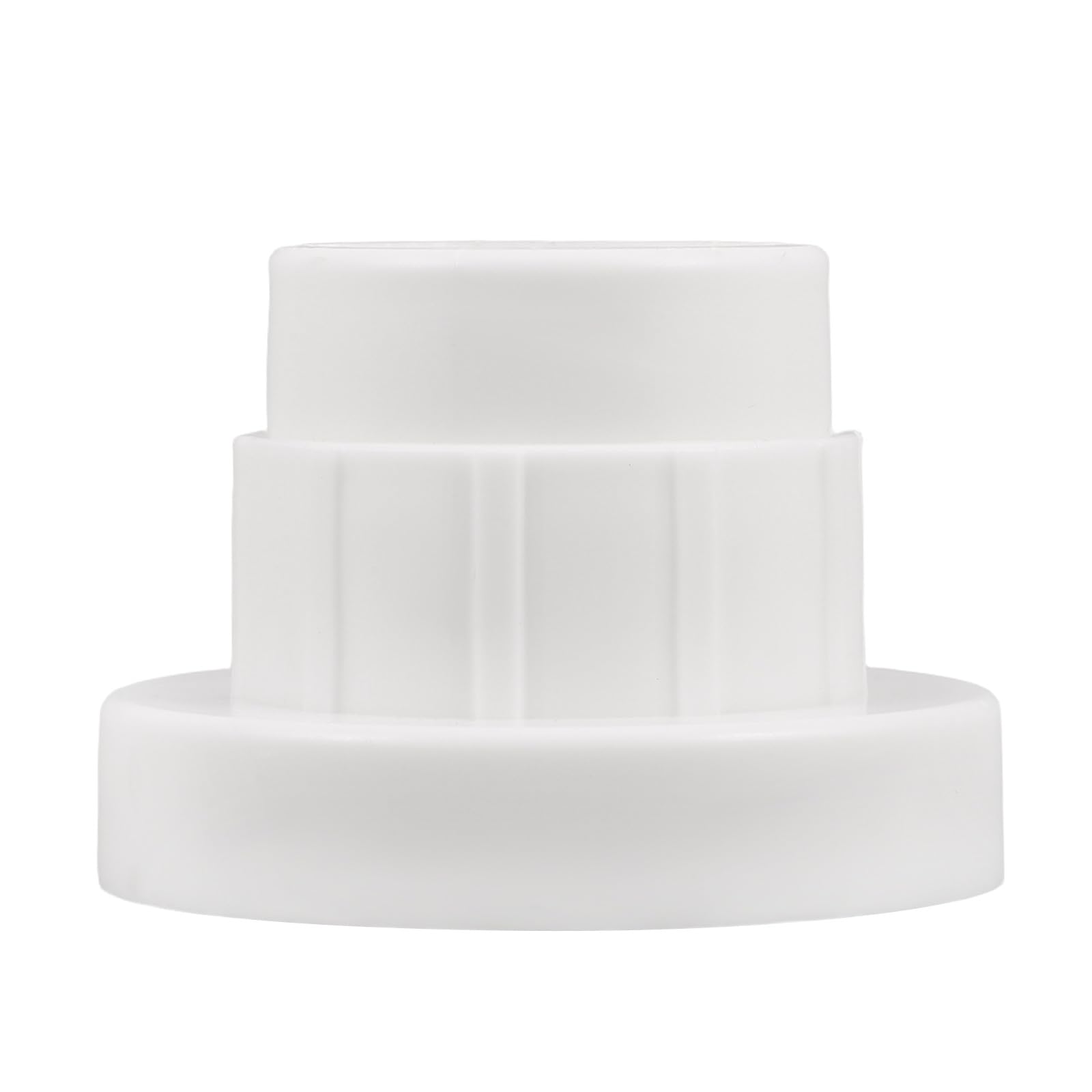 jojofuny Adaptateur de Fontaine Structure Triple Couche en Plastique Blanc pour Piscine Connexion Étanche Conception Double Filet et Résistance au Vieillissement pour Système