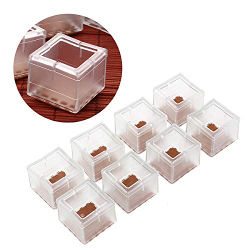 NUOLUX Protetores de Pé de Cadeira - Silicone - 8 Peças