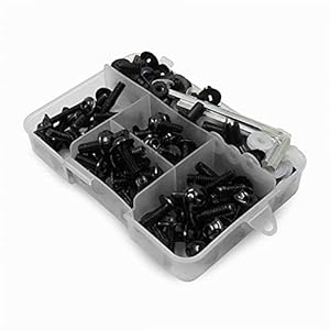 Worldmotop Stainless Steel Bolt Kit Screws Fasteners Universal Replacement For Yamaha Honda Kawasaki Suzuki Bmw, Fairing Bolt Kits Metric Bolts And Nuts Kit 10 41a7ibf44as. sl500 . ss300