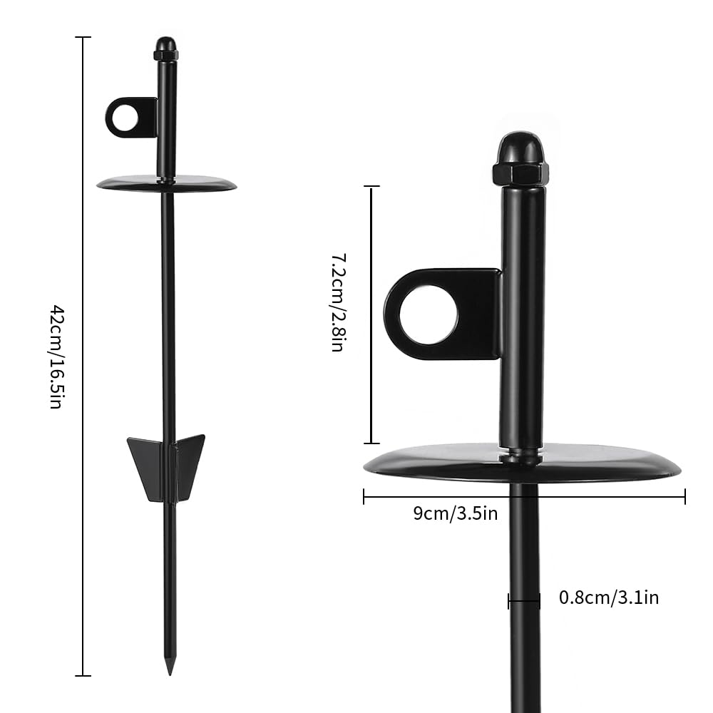 Mi Metty Dog Tie-Out Stake,Heavy Duty Dog Stake for Medium to Large Dogs up to 200 lbs - Image 2