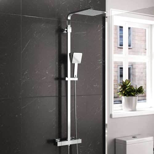 Nes Home Shower Set with Thermostatic Mixer & Riser Rail