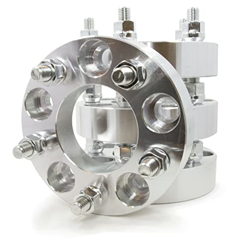 DONGSHANYUE 4 Wheel Spacers Adapters 5x4.25 to 5x4.5 5x108 to 5x114.3 1.25" Thick -(1.25", 1.25 Inch, 32mm-Thickness)