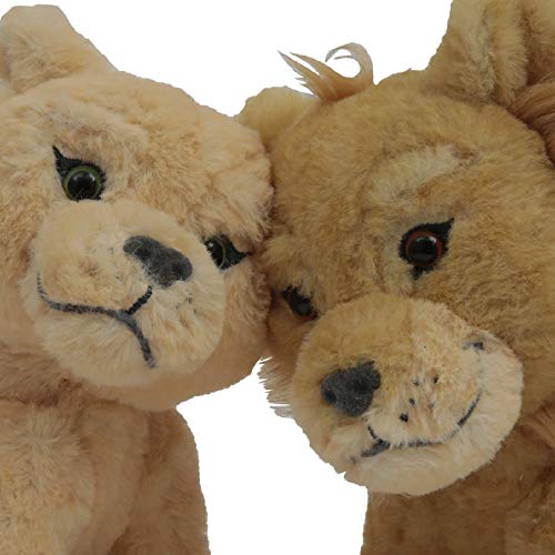 Der König der Löwen – Der Film, Plüsch, 17 cm, Simba & Nala Kuscheltiere, Magnetfunktion, Kuss, Spielzeug für Kinder ab 3 Jahren, LNN02 – Bild 4