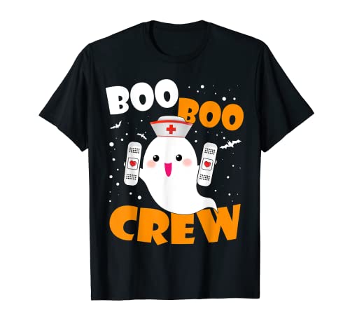 Boo Boo Crew divertente infermiera Halloween fantasma Costume RN NICU Maglietta