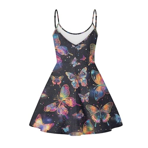 Image of Biyejit Women Casual Loose Dress Strap Long Summer Beach Swing Dress
