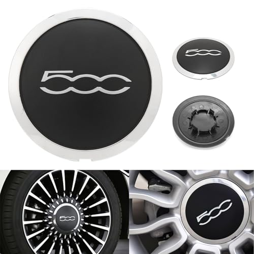 FIAT 500 Zubehör, Hochwertige ABS-Radkappen für FIAT 500 & Facelift-Modell - Schutz für Felgen, Nabendeckel & Radnabenabdeckung, Radnabenkappen Ersatz 68078419AC, Passend für alle Modelle (A) FIAT 500 Zubehör, Hochwertige ABS-Radkappen für FIAT 500 & Facelift-Modell - Schutz für Felgen, Nabendeckel & Radnabenabdeckung, Radnabenkappen Ersatz 68078419AC, Passend für alle Modelle (A)