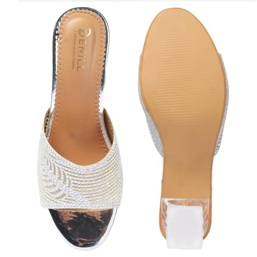 Image of Denill Women Stylish Fancy and Comfort Trending Heel Fashion Sandal Women & Girl
