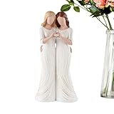 Figuras De Hermanas: Joyería Con Las Manos Entrelazadas, Estatua De Hermana, Escultura De Sisterz, Exquisito De Resina | Decoración De Arte De Escritorio, Decoración Del Hogar, Estatua De Herma