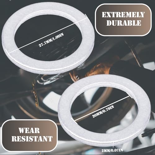 Image of 10 PCS Oil Rear Differential Drain Fill Plug Washer Gasket Replaces 94109-20000 90413-551-000 Fit for Accord Civic Ridgeline Odyssey CRV CR-V Pilot HR-V Insight