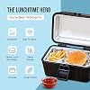 Heated lunch box for Men, 12V electric lunch box for adults, heating lunch box portable food warmer Lunch Box for car Insulated Heatable lunchbox loncheras electricas para calentar almuerzo 2-Pack