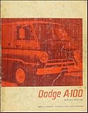 dodge sportsman 1980  1967 Dodge A-100 Van & Sportsman Repair Shop Manual Original