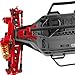 RCMYou RC Aluminum Chassis Brace Upgrades Part for 1/10 Slash 4x4 LCG,Slash 4x4 LCG VXL,Rustler 4x4,Rustler 4x4 VXL,Chassis Brace Heavy Duty Hops up,Red