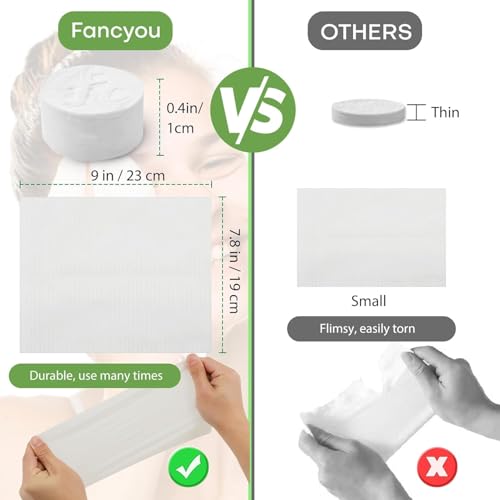 FANCYOU Toallas faciales desechables tabletas 23x19cm 100 Pcs Cajas empaquetadas a granel Toallitas de limpieza faciales expandibles Toallitas desechables para belleza y cuidado personal - imagen 6