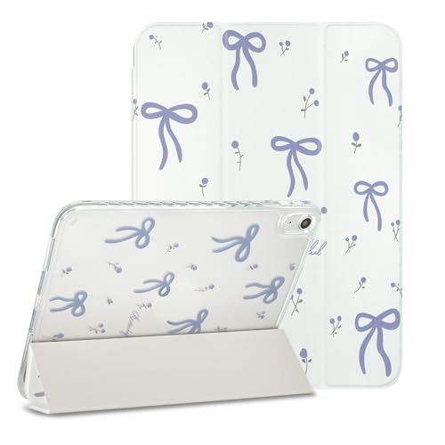 Protection iPad 9e génération trifold avec porte-stylet et dos rigide transparent