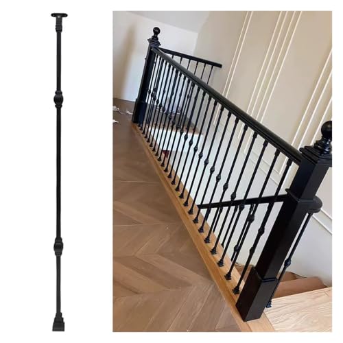 Rambarde alu massif avec tête pivotante pour escalier de séjour | Pack de 5
