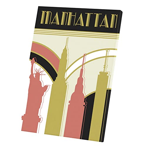Tableau Manhattan New York style vintage pour decoration de salon