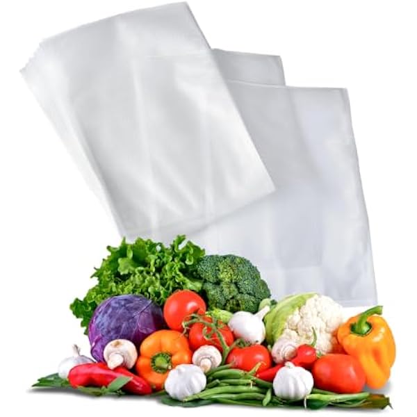 Worki próżniowe do żywności, 50 sztuk, 15x40cm, do zgrzewarek próżniowych i Sous Vide, bez BPA