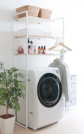 Amazon｜伸縮 ランドリーラック 棚 洗濯機 ランドリー ラック 洗濯機