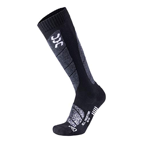 All Mountain Mens Ski Socks - Warm Ski Socks for Men Suitable for Skiing, Snowboarding, Hiking. Thermal Calf Cushion