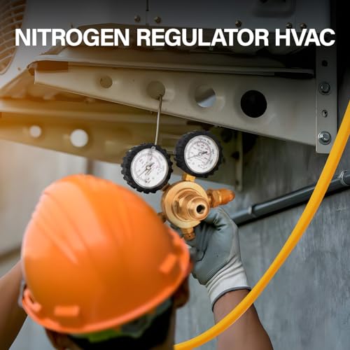Nitrogen Regulator Havc 0-600 PSI, CGA580 Inlet Connection, 1/4'' Male Flare Outlet Connection, High Pressure Nitrogen Tank Regulator for Purging&Pressure Testing, Leak Checking, Welding by Tutor Auto - Image 9