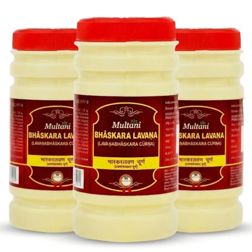 Image of Multani Lawan Bhaskar Churna 120gm (Pack of 3) | Useful In Digestion,Flatulence, Gastritis, Gulma, Piles, and Loss Of Appetite | Ayurvedic Remedy | Herbal Supplement