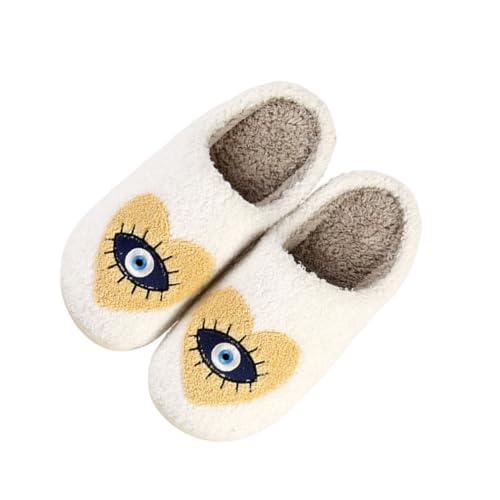 Image of LNERIP Slippers Winter Womens Mens Fluffy Plush Slippers Animals Cute Cartoon House Slippers Cuddly Warm Shoes Indoor Outdoor Girls Women