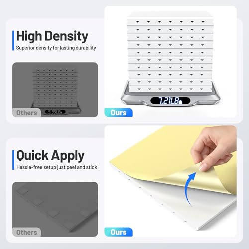 Image of 20 Pack Sound Proof Foam Panels for Walls, Acoustic Panels Self-Adhesive | 12 inch X 12 inch X 0.4 inch Slatted Soundproof Wall Panel, High Density Sound Absorbing Panel for Gaming Recording Studio Decor-White
