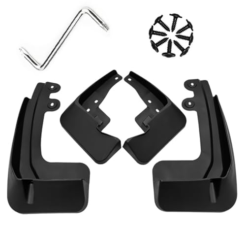 Image of Mud Flaps Mud Guards Fit for 2010-2021 Toyota Alphard /Vellfire Large Version, Front & Rear Mud Splash Guards Accessories - 4 Pc, Black