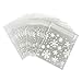 HONEARN Lot de 100pcs Sachets Pochettes Sac d'emballage Flocon de Neige Blanc pour Cookies Biscuits Bonbons Noël