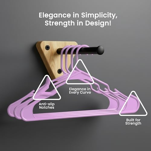 image for Utopia Home Plastic Hangers 50 Pack - Perfect Space Saving Clothes Han
