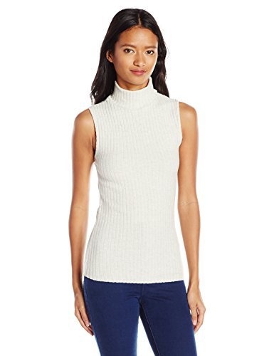 Juniors Aledo Mock Neck Brushed Rib Sleeveless Top