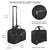 VANKEAN 17.3 Inch Rolling Laptop Bag for Men，Stylish Carry on Briefcase Laptop Case Water-Proof Overnight Rolling Computer Bag with RFID Pockets Laptop Bags for Travel/Work/School-Black #1
