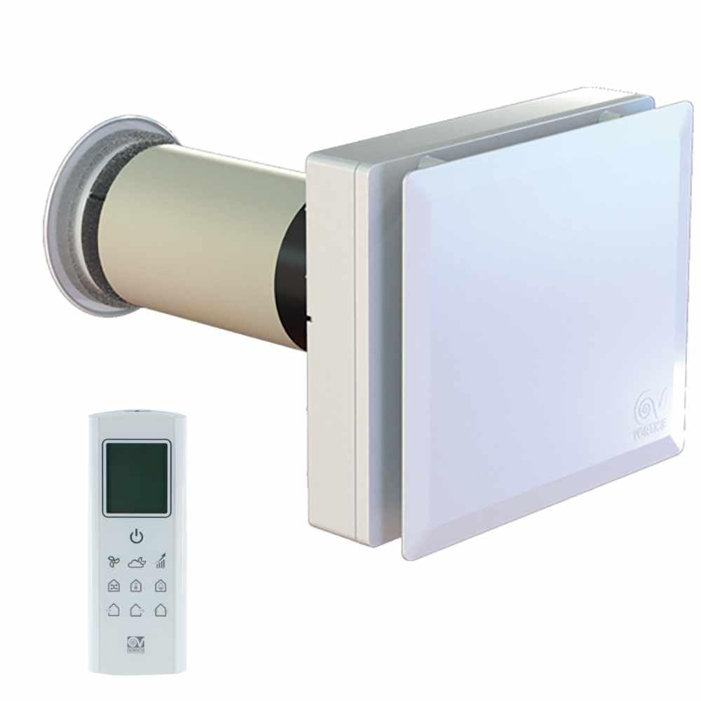 Vortice HRW MONO - Ventilation double flux décentralisée autonome Hygro + Wifi - 30 m³/​h - VMC et ventilation