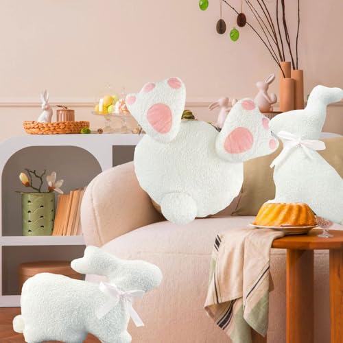 Almohada decorativa de conejos para cama y sala miniatura 6