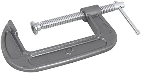 Performance Tool W207C Ductile Iron C-Clamp with Enamel Finish and Swivel Pad Head for Home, Shop, Auto and Office Jobs