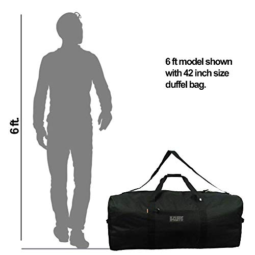 Heavy Duty Cargo Duffel Large 42 Inch Sport Gear Drum Set Equipment Hardware Travel Bag Rooftop Roofbag Rack Bag 42 Inch Black Traveling Bags