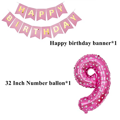 Decorazione compleanno 9 anni bambina, decorazione...