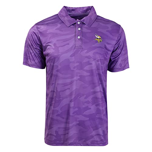 Polo de poliéster NFL Camo de la marca FOCO con acabados de alta calidad