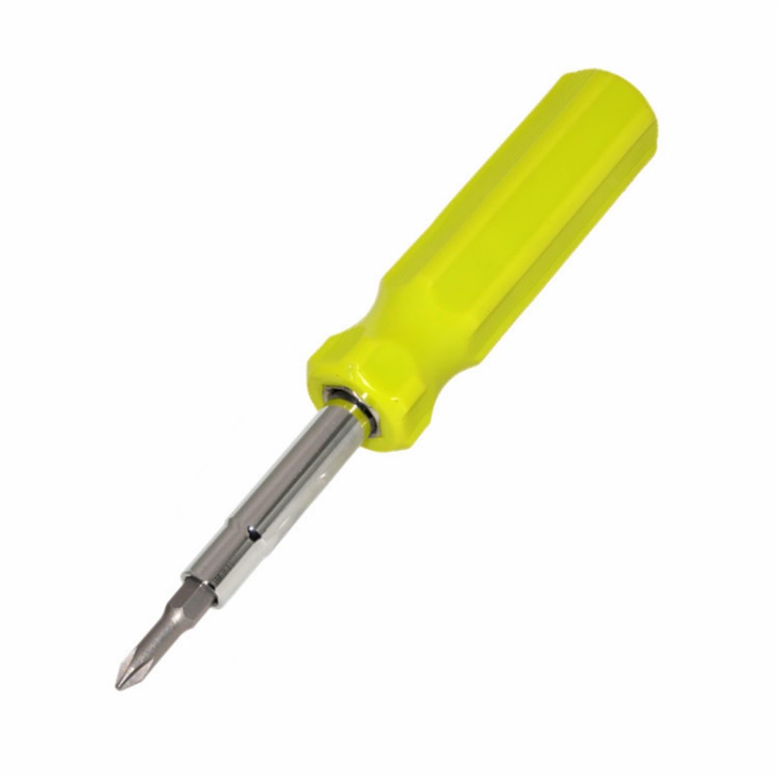 Eretyret One Color Multi-Function Screwdriver Double Head Slotted Phillips Replaceable Screwdrivers Portable Driver Hand Household Repair Tools Easy To Carry