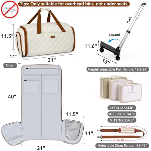 Rolling Garment Duffel Bag 4-in-1 Set