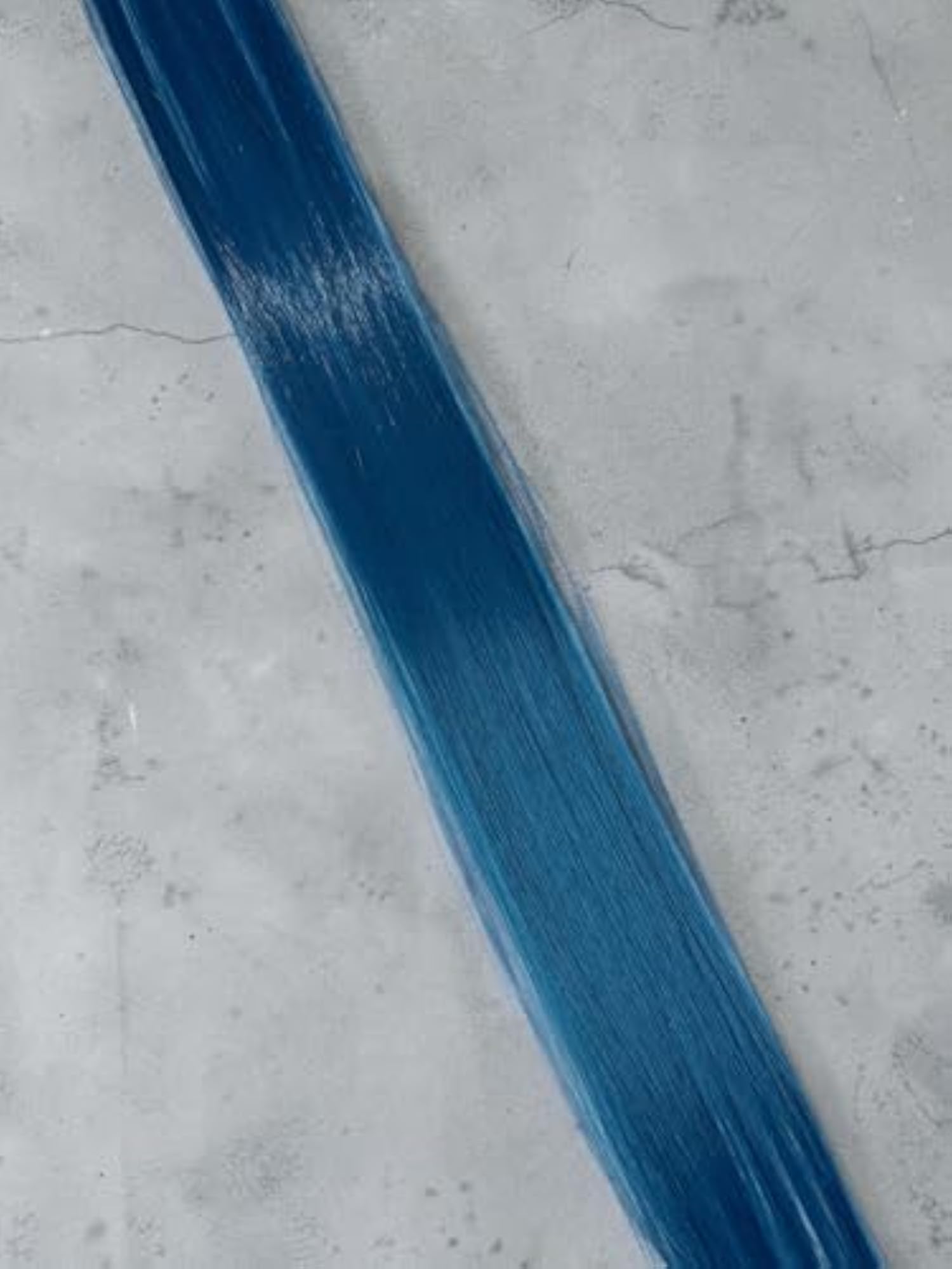 Women's 19 Inch Aqua Blue Straight Hair Extensions, Clip-On