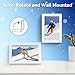 Dasfiwo 10.1 Inch WiFi Digital Picture Frame, 1920 * 1080 FHD IPS Touch Screen Cloud Smart Photo Frames, Auto Rotation, Wall Mountable, Share Photos Or Videos for Via APP (White, 10.1)